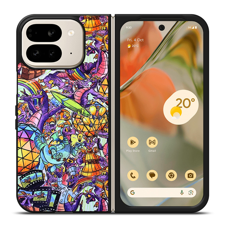 FIGMENT EPCOT DISNEY COLLAGE Google Pixel 9 Pro Fold Case Cover