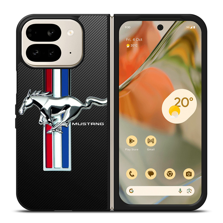 FORD MUSTANG GT LOGO CARBON Google Pixel 9 Pro Fold Case Cover