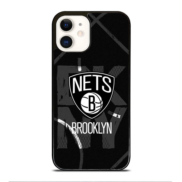 BROOKLYN NETS NBA TEAM LOGO iPhone 12 Case Cover
