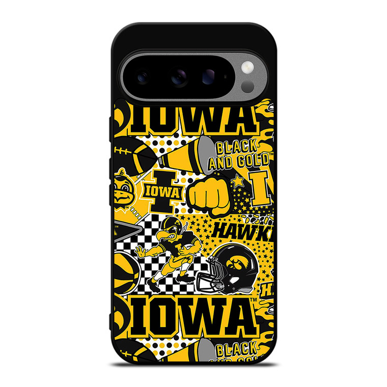 IOWA HAWKEYES COLLAGE Google Pixel 9 Pro XL Case Cover
