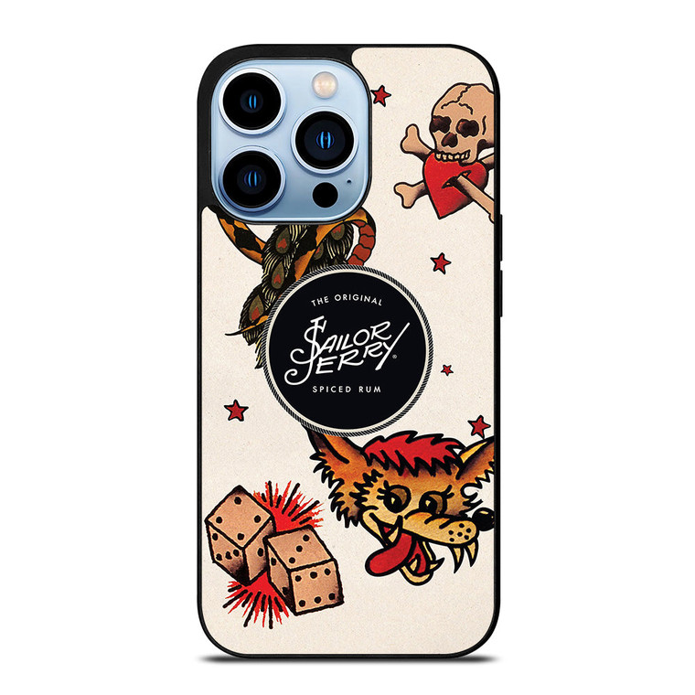 SAILOR JERRY TATTOO LOGO iPhone 13 Pro Max Case Cover