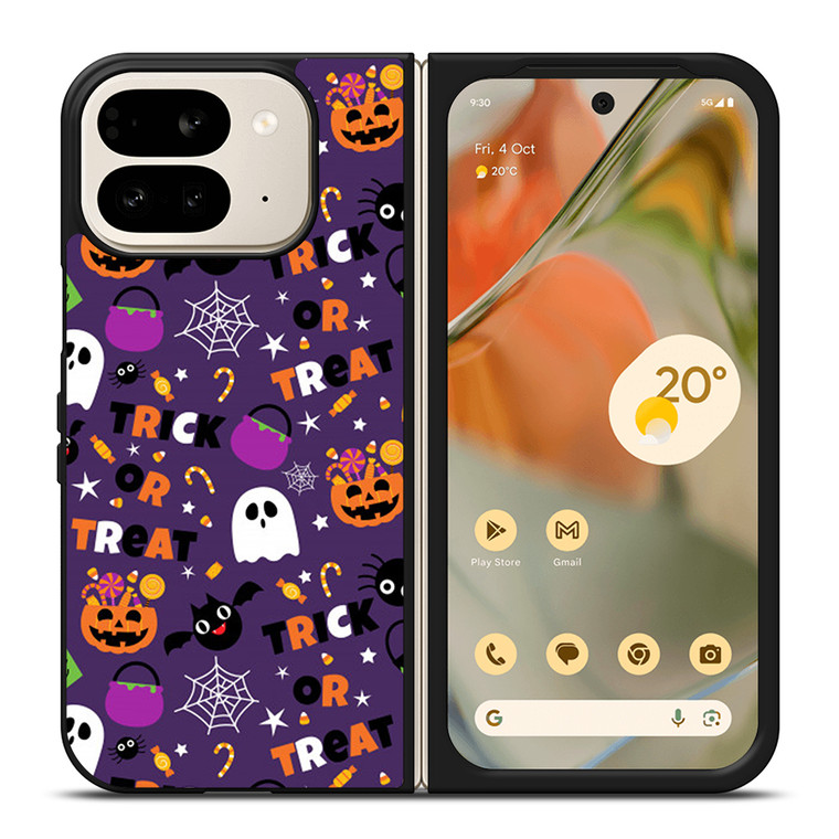 HALLOWEEN WITCH PUMPKIN PATTERN 2 Google Pixel 9 Pro Fold Case Cover
