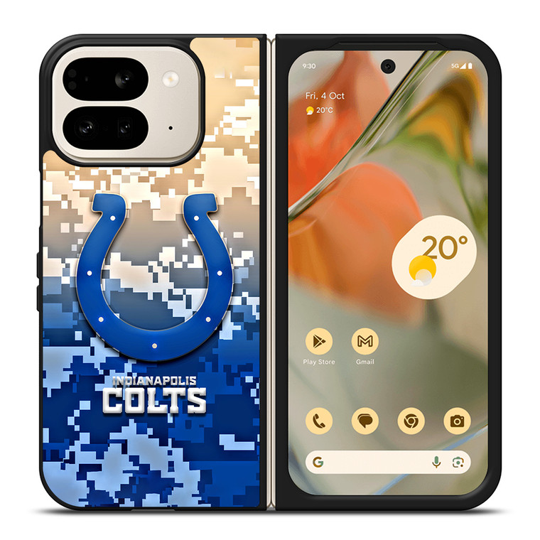 INDIANAPOLIS COLTS CAMO LOGO Google Pixel 9 Pro Fold Case Cover
