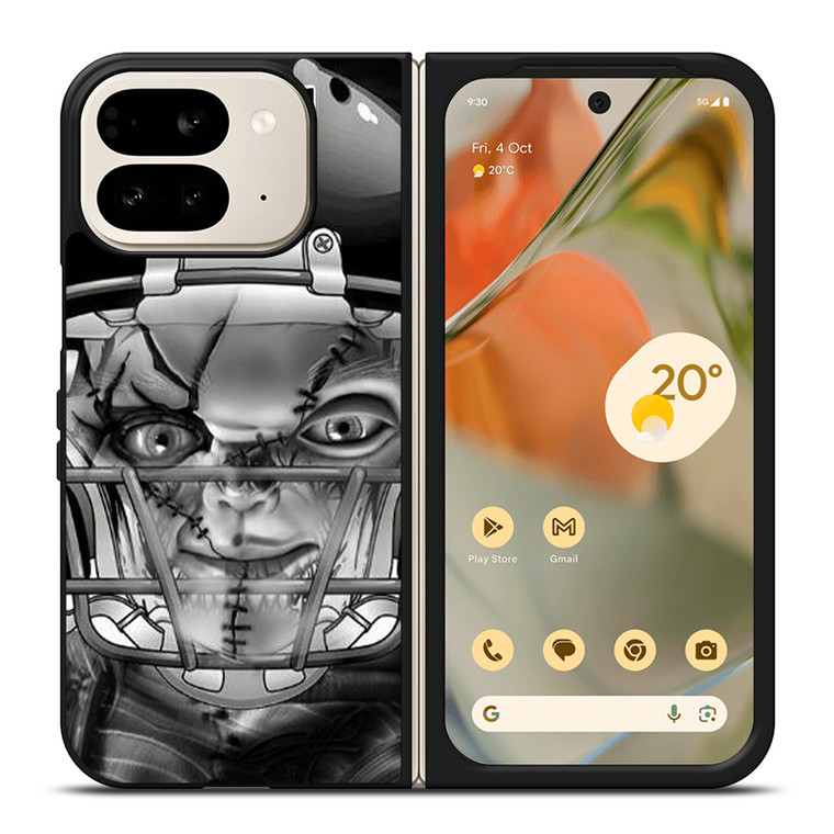 LAS VEGAS RAIDERS CHUCKY Google Pixel 9 Pro Fold Case Cover