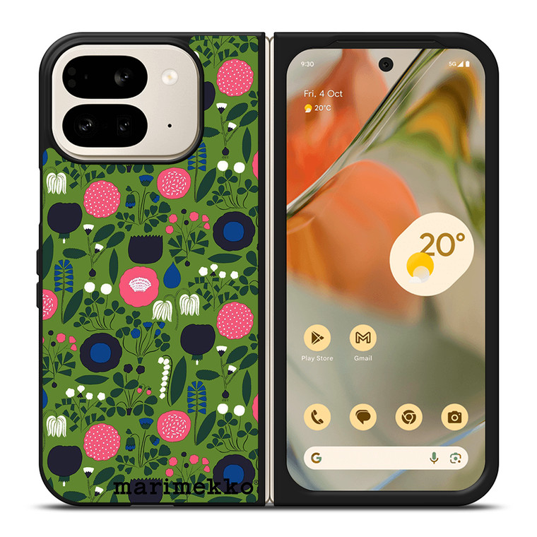 MARIMEKKO GREEN HERITAGE Google Pixel 9 Pro Fold Case Cover