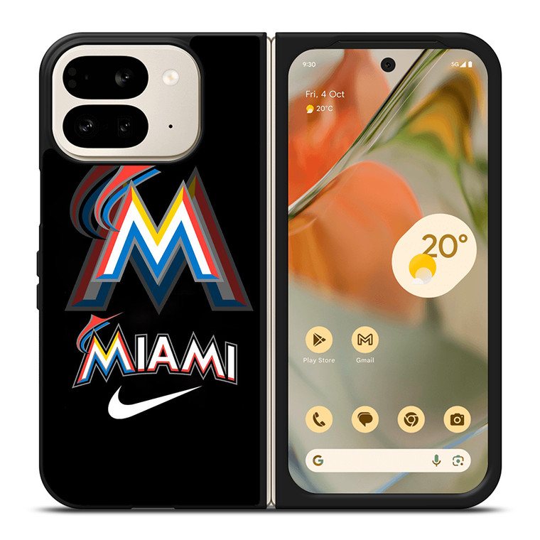MIAMI MARLINS LOGO Google Pixel 9 Pro Fold Case Cover