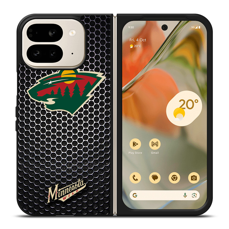 MINNESOTA WILD METAL Google Pixel 9 Pro Fold Case Cover