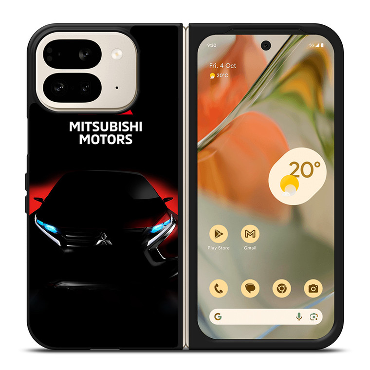 MITSUBISHI MOTORS BLACK CAR LOGO Google Pixel 9 Pro Fold Case Cover