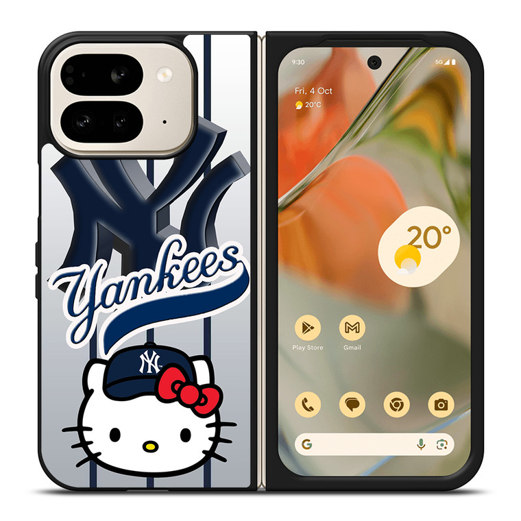 NEW YORK YANKEES HELLO KITTY 1 Google Pixel 9 Pro Fold Case Cover