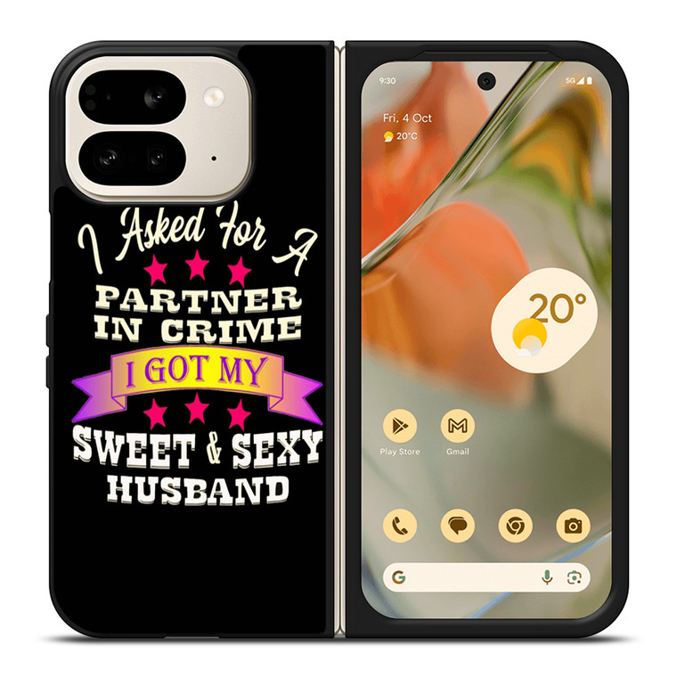 PARTNER IN CRIME HUSBAND Google Pixel 9 Pro Fold Case Cover
