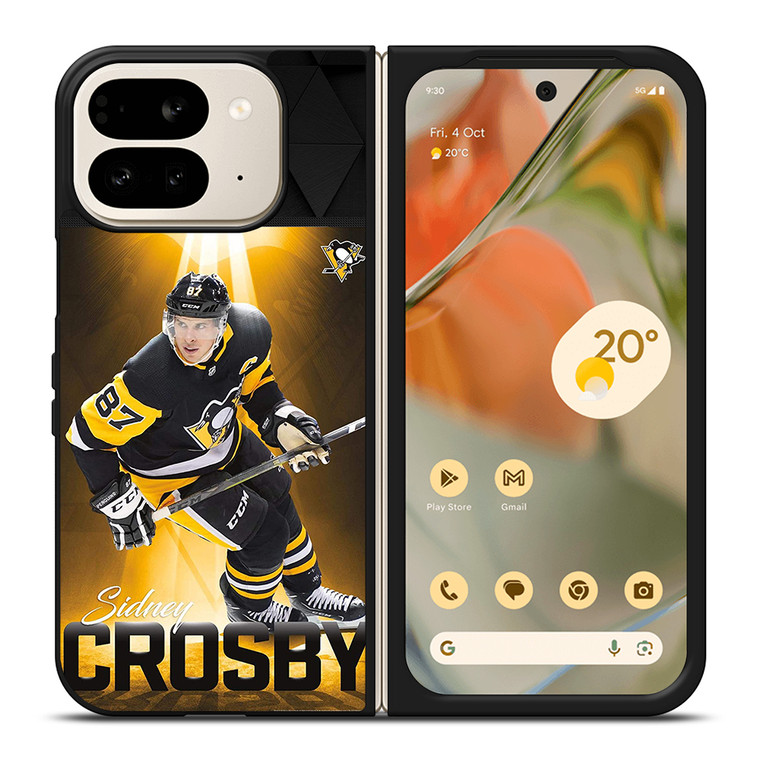 PITTSBURGH PENGUINS 87 SIDNEY CROSBY Google Pixel 9 Pro Fold Case Cover