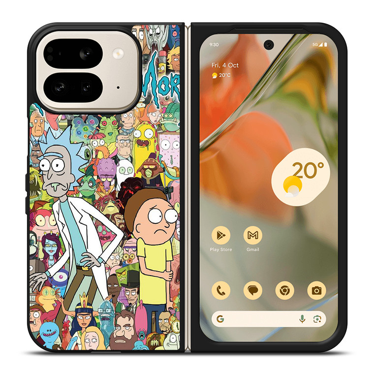 RICK AND MORTY CHHARACTER Google Pixel 9 Pro Fold Case Cover