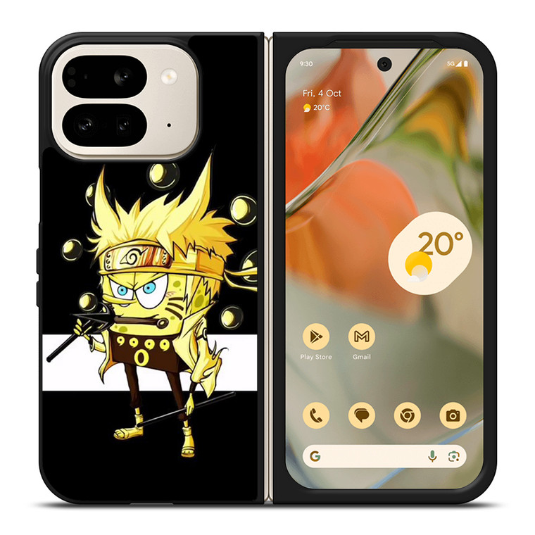 SPONGEBOB NARUTO KONOHA Google Pixel 9 Pro Fold Case Cover