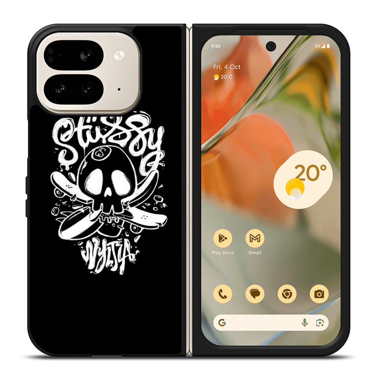 STUSSY SKULL LOGO Google Pixel 9 Pro Fold Case Cover