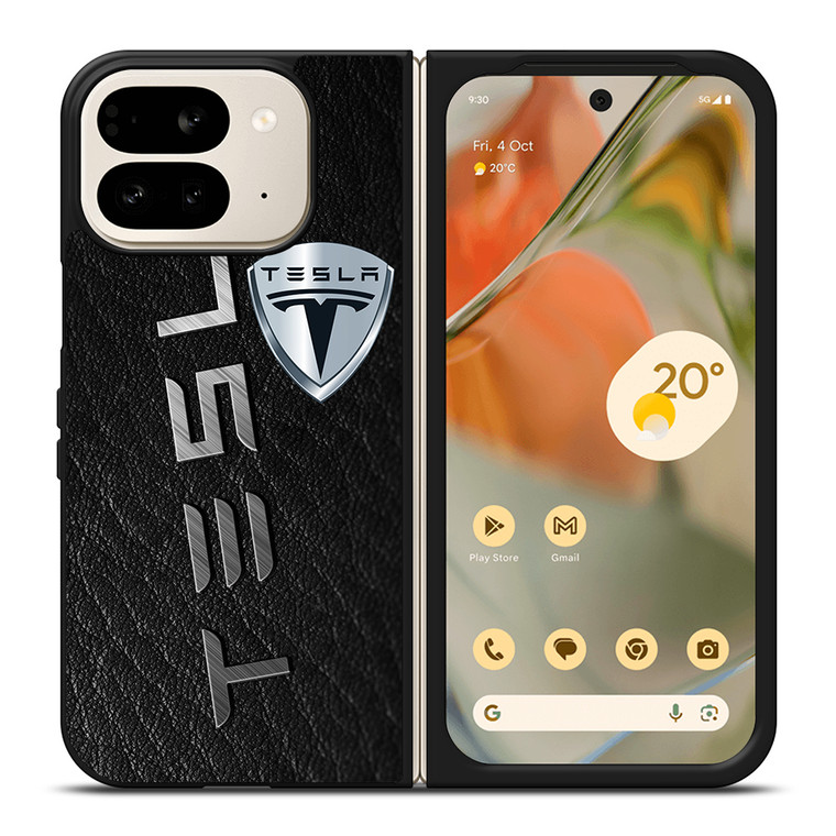 TESLA LOGO NEW Google Pixel 9 Pro Fold Case Cover