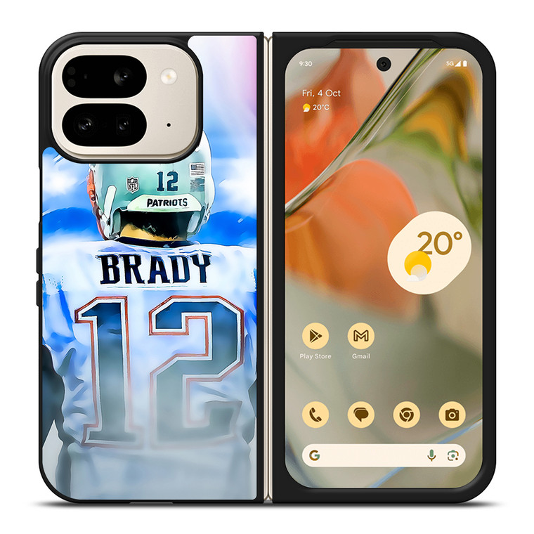 TOM BRADY 12 Google Pixel 9 Pro Fold Case Cover