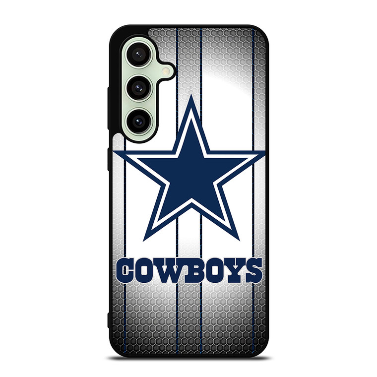 DALLAS COWBOYS SILVER METAL Samsung Galaxy S24 FE Case Cover