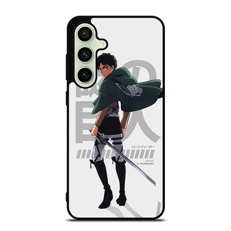 EREN YEAGER ATTACK ON TITAN ANIME Samsung Galaxy S24 FE Case Cover
