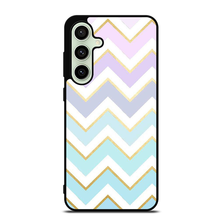 OMBRE PASTEL CHEVRON PATTERN Samsung Galaxy S24 FE Case Cover