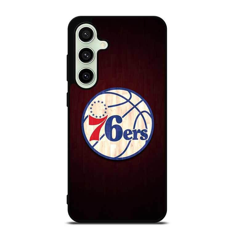 PHILADELPHIA 76ERS WOODEN LOGO Samsung Galaxy S24 FE Case Cover