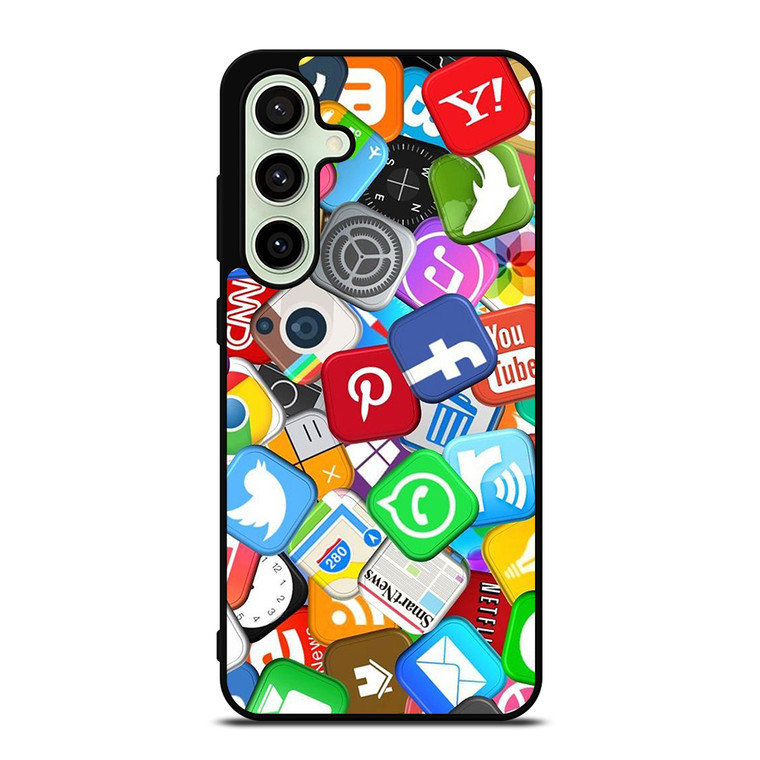 SOCIAL MEDIA LOGO Samsung Galaxy S24 FE Case Cover