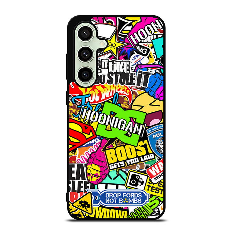 STICKER BOMB DC HOONIGAN Samsung Galaxy S24 FE Case Cover