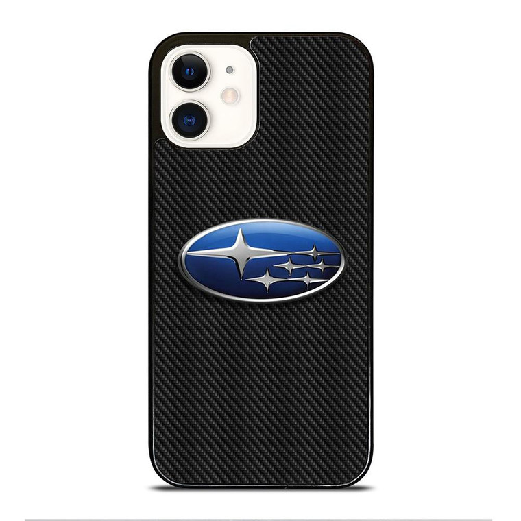 SUBARU LOGO CARBON iPhone 12 Case Cover