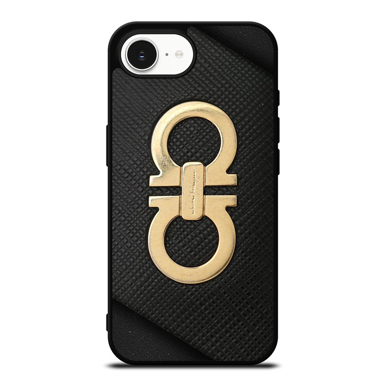 SALVATORE FERRAGAMO GOLD LOGO iPhone 16e Case Cover