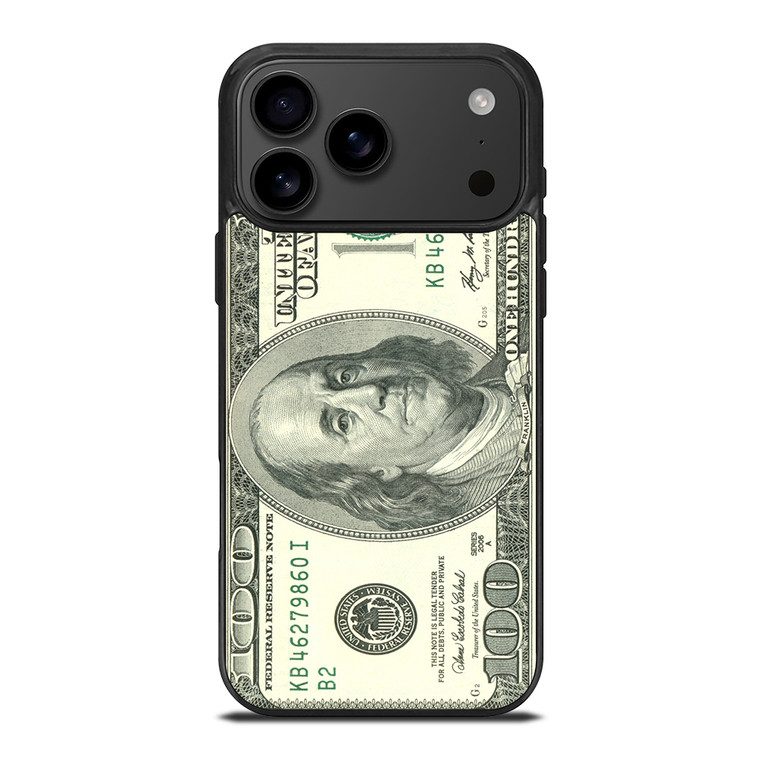 $100 DOLLAR BILL MONEY iPhone 17 Pro Max Case Cover