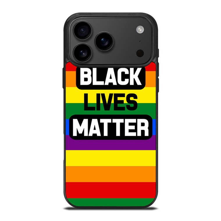 BLACK LIVES MATTER RAINBOW iPhone 17 Pro Max Case Cover