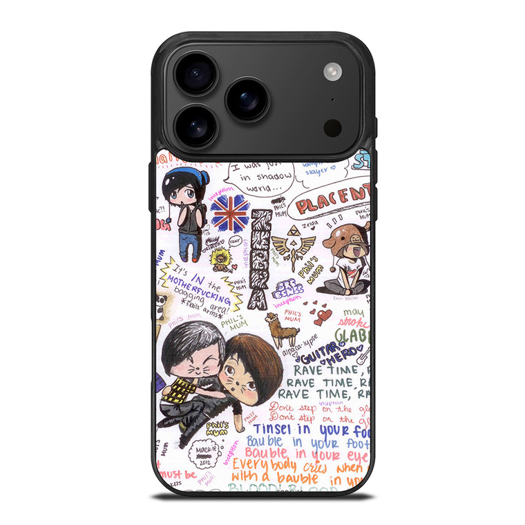 DAN AND PHIL QUOTES iPhone 17 Pro Max Case Cover