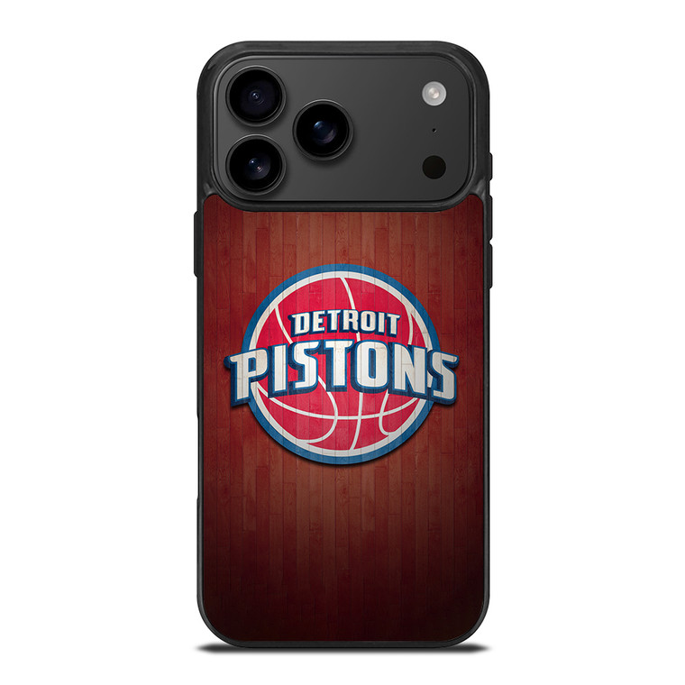 DETROIT PISTONS WOODEN LOGO iPhone 17 Pro Max Case Cover