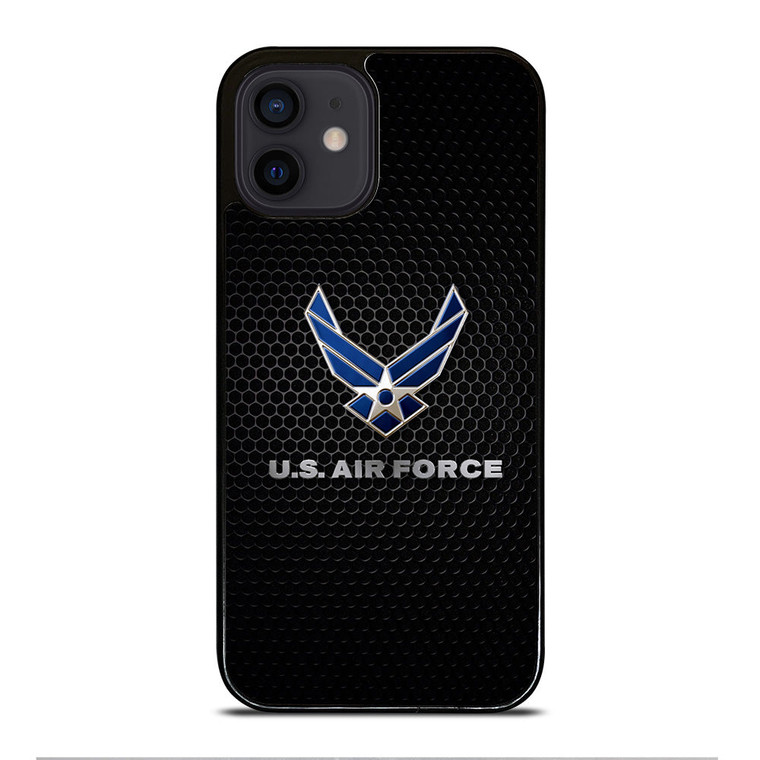 US AIR FORCE METAL LOGO iPhone 12 Mini Case Cover