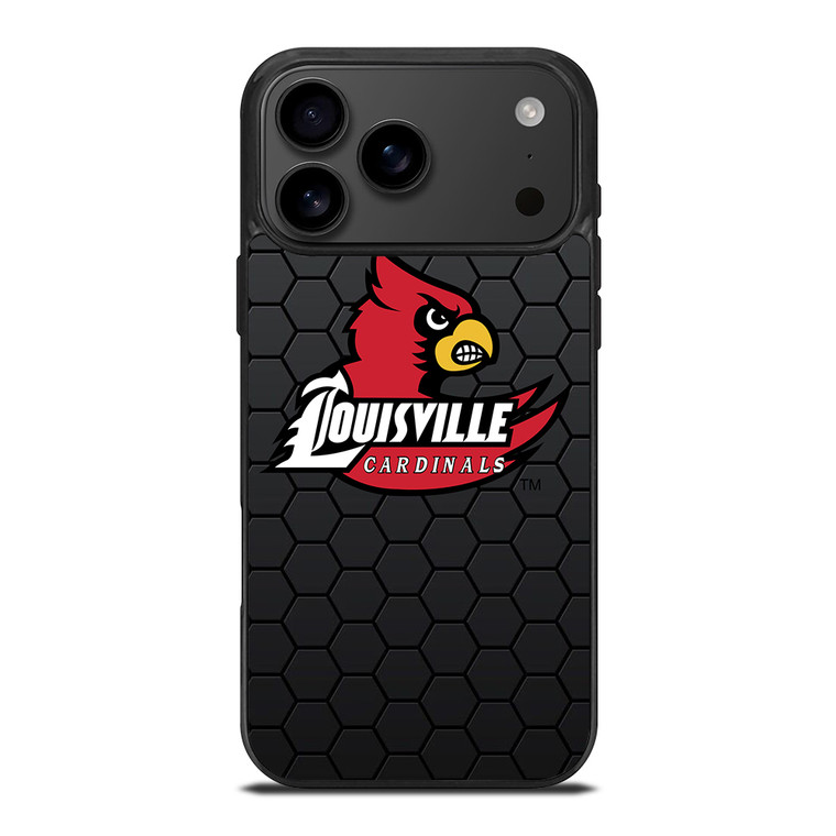LOUISVILLE CARDINALS LOGO HEXAGON iPhone 17 Pro Max Case Cover