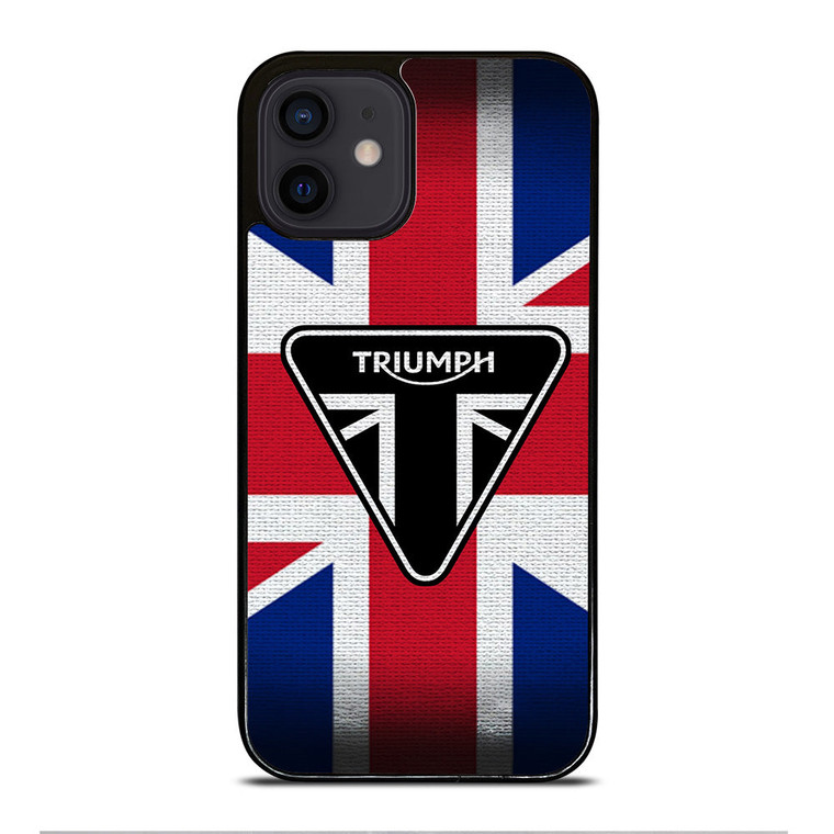 TRIUMPH MOTORCYCLE FLAG LOGO iPhone 12 Mini Case Cover