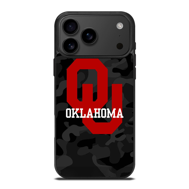 OKLAHOMA SOONERS CAMO iPhone 17 Pro Max Case Cover