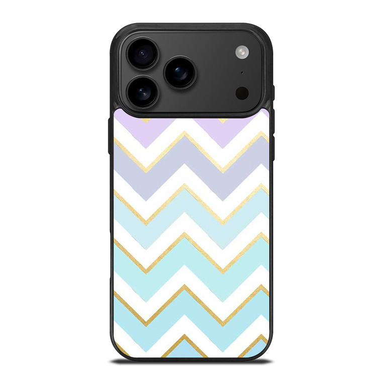 OMBRE PASTEL CHEVRON PATTERN iPhone 17 Pro Max Case Cover