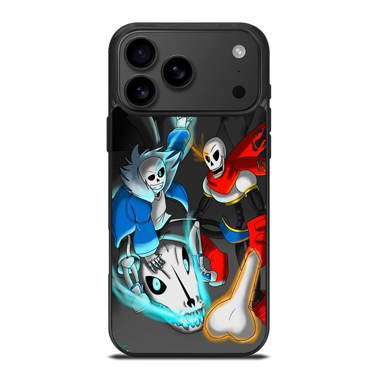 PAPYRUS AND SANS UNDERTALE CARTOON iPhone 17 Pro Max Case Cover