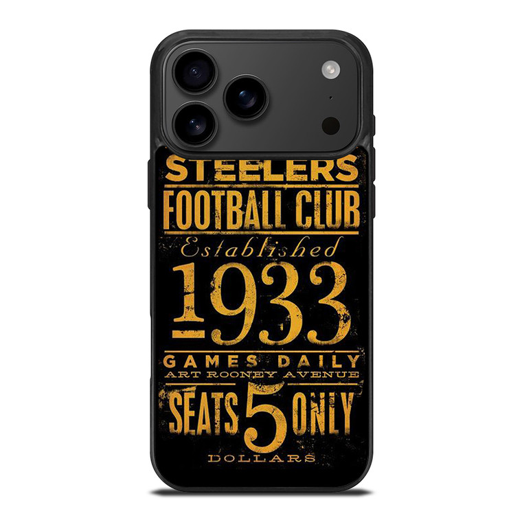 PITTSBURGH STEELERS 1933 FANS iPhone 17 Pro Max Case Cover