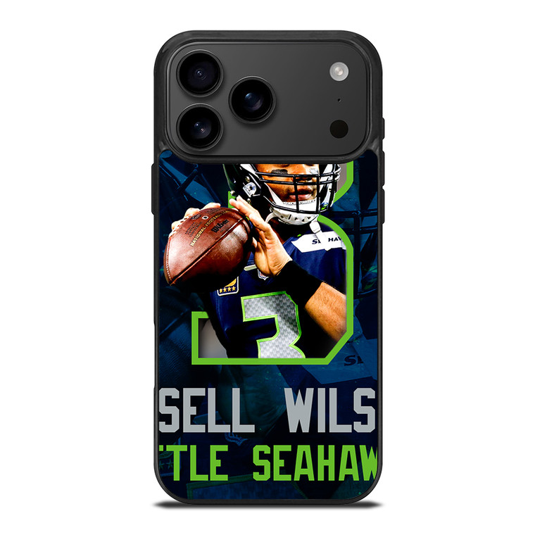 RUSSELL WILSON 3 SEATTLE SEAHAWKS iPhone 17 Pro Max Case Cover