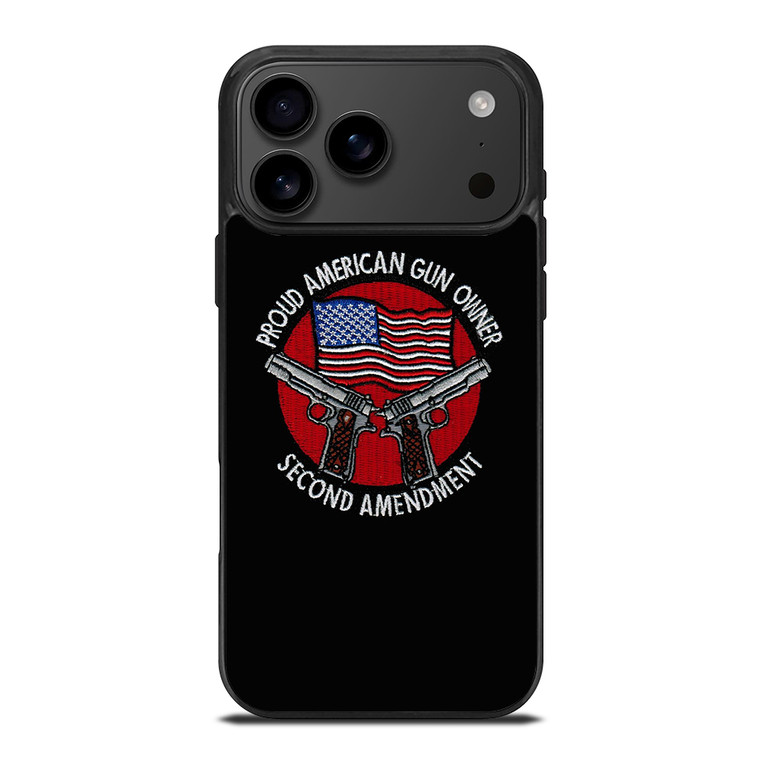 SECOND AMENDMENT AMERICAN GUN LOGO iPhone 17 Pro Max Case Cover