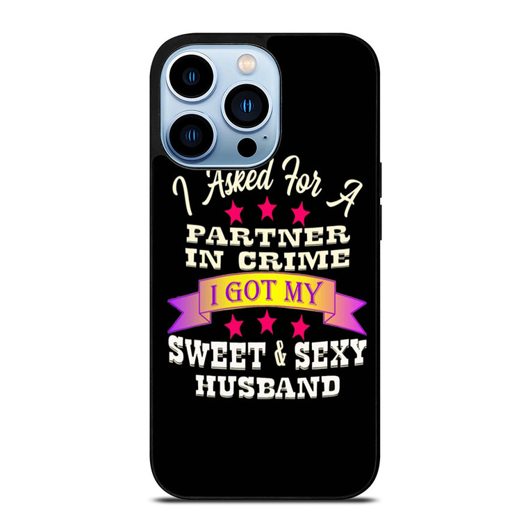 PARTNER IN CRIME HUSBAND iPhone 13 Pro Max Case Cover