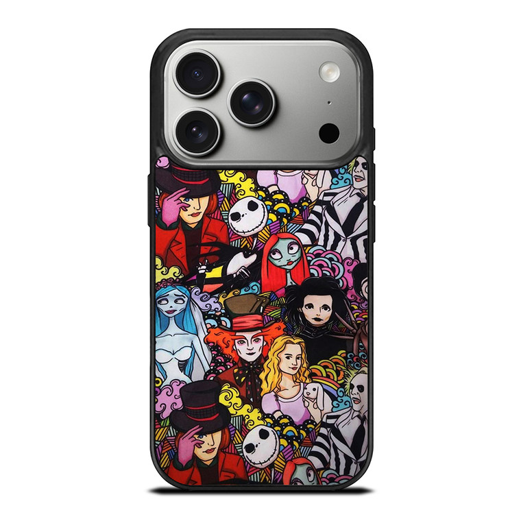 BEETLEJUICE TIM BURTON COLLAGE iPhone 17 Pro Case Cover