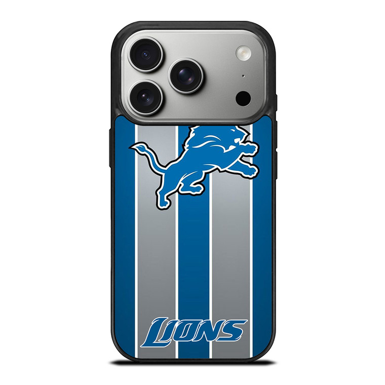 DETROIT LIONS STRIPE iPhone 17 Pro Case Cover