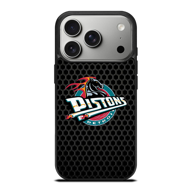 DETROIT PISTONS METAL LOGO iPhone 17 Pro Case Cover