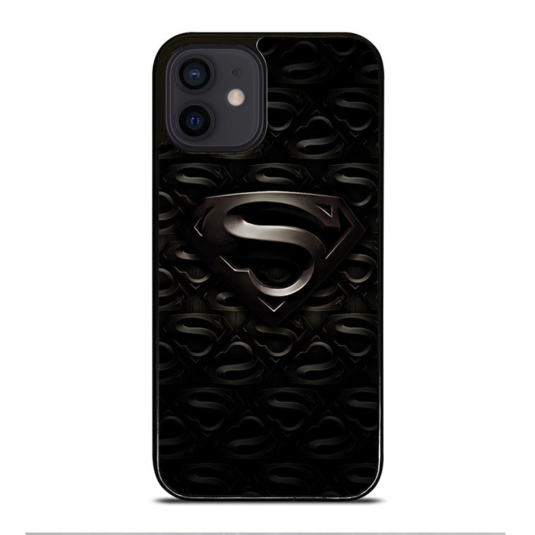 SUPERMAN BLACK LOGO iPhone 12 Mini Case Cover