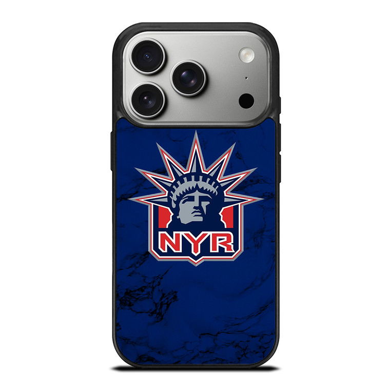 NEW YORK RANGERS MARBLE iPhone 17 Pro Case Cover