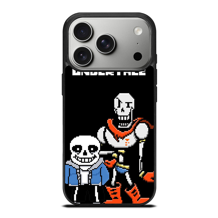 PAPYRUS AND SANS UNDERTALE 8BIT iPhone 17 Pro Case Cover