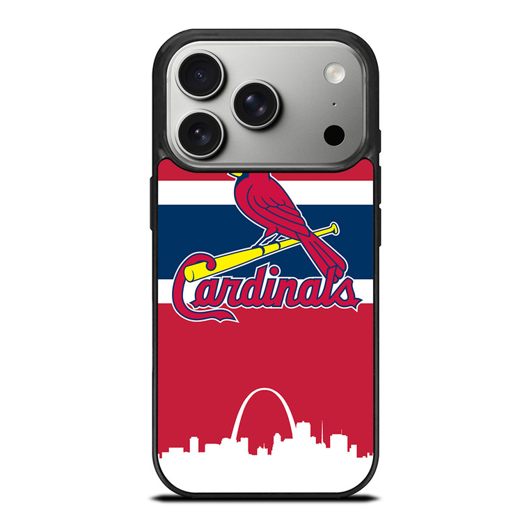ST LOUIS CARDINALS STRIPE iPhone 17 Pro Case Cover