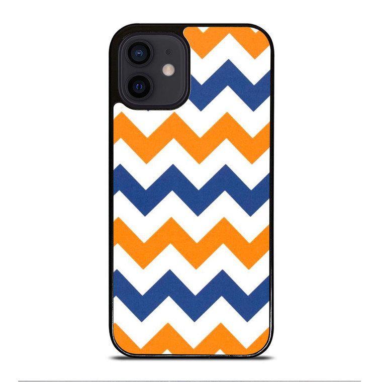 RILEY BLAKE ORANGE AND BLUE STRIPE iPhone 12 Mini Case Cover